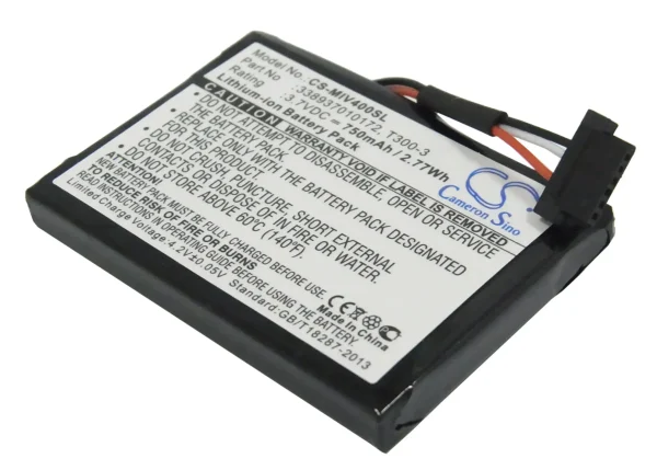 Mitac M1100, MIO 4190, Mio Moov 400, Mio Moov 405 Series Replacement Battery 750mAh / 2.78Wh - Image 3