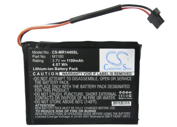 Magellan RoadMate 1440 Series Replacement Battery 1100mAh / 4.07Wh