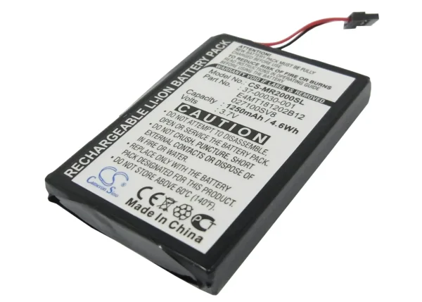 Magellan Maestro 3100, RoadMate 2000, RoadMate 2200T, RoadMate 2250T Series Replacement Battery 1250mAh / 4.63Wh - Image 5