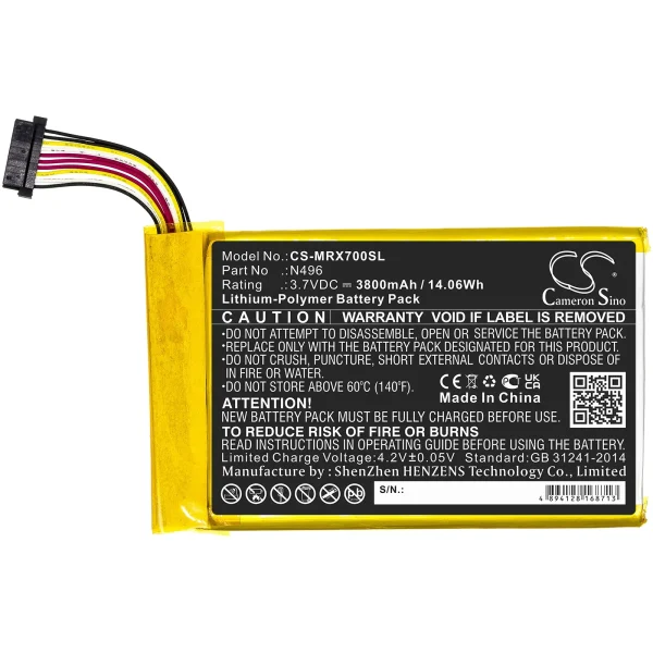 Magellan TRX7 Series Replacement Battery 3800mAh / 14.06Wh