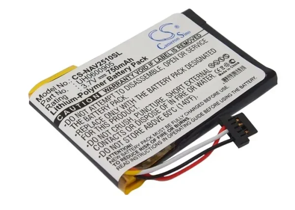 Navigon 2510, 2510 Explorer Series Replacement Battery 750mAh - Image 2