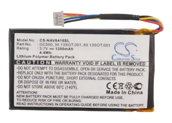 Navigon 8410 Series Replacement Battery 1200mAh