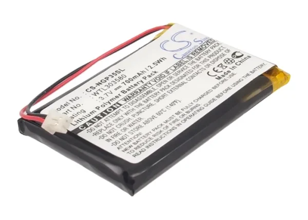 NavGear GT35, GT-35 3D, GT-35-128MB, Pearl Series Replacement Battery 700mAh / 2.59Wh - Image 3