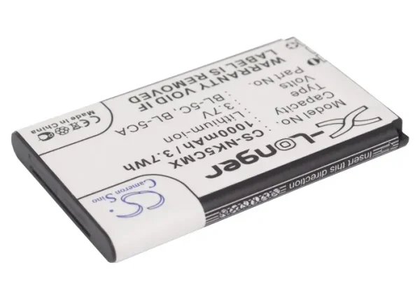 Uniscope U73 Series Replacement Battery 1000mAh / 3.70Wh - Image 3