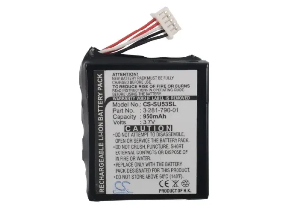 Sony NVD-U01N, NV-U50, NV-U50T, NV-U51T Series Replacement Battery 950mAh