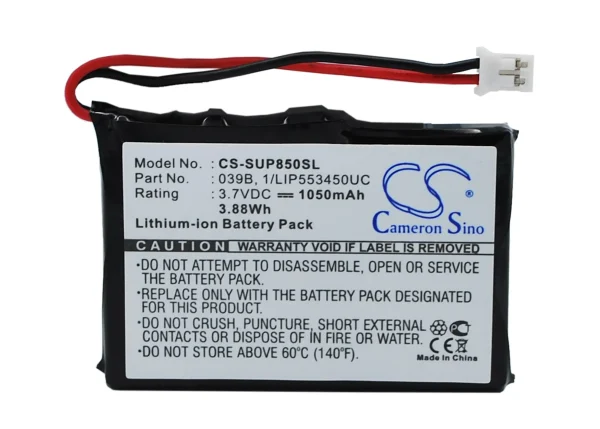 Sureshotgps 1110-1, 8800, 8850, Series Replacement Battery 1050mAh