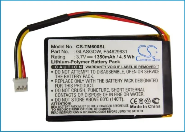 TomTom One V1 Series Replacement Battery 1350mAh / 5.00Wh