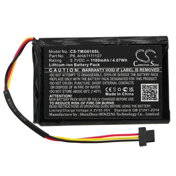 TomTom 4FA60, Go 610, Go Essential, Series Replacement Battery 1100mAh / 4.07Wh