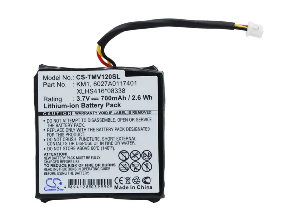 TomTom 4EH44, Start 20, Via 120, Via 125 Series Replacement Battery 700mAh / 2.59Wh