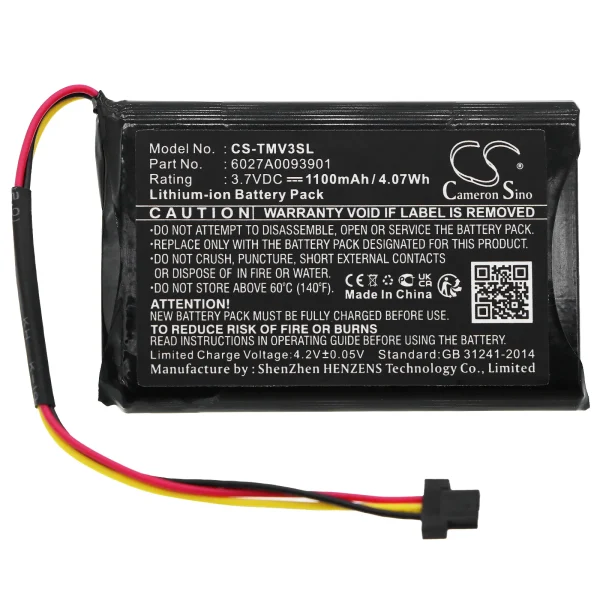 TomTom 4EM0.001.01, N14644, V3, XL IQ Series Replacement Battery 1100mAh / 4.07Wh